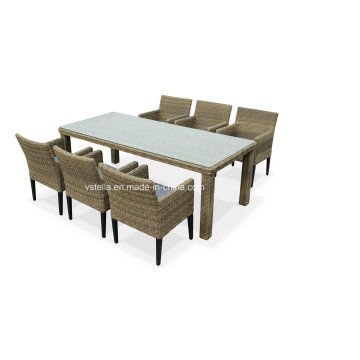 4 Seat Contemporary Rattan Outdoor Garden Furniture Dining Set